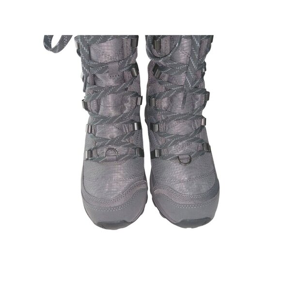 KEEN Women's Waterproof Lace-Up Tall Winter Boots Terradora Pewter/Drizzle sz 5 - Picture 9 of 13